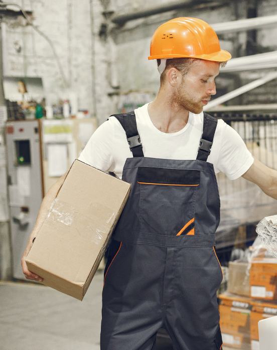 HOLT parts specialist pulling an order